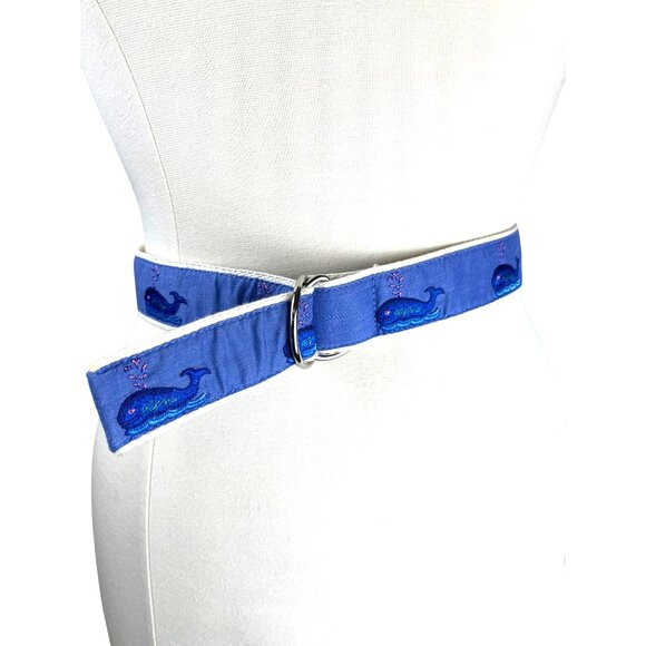 CJ Laing Embroidered Whale , Fisherman, Coastal Nautical D Ring Belt, Small - Picture 4 of 8